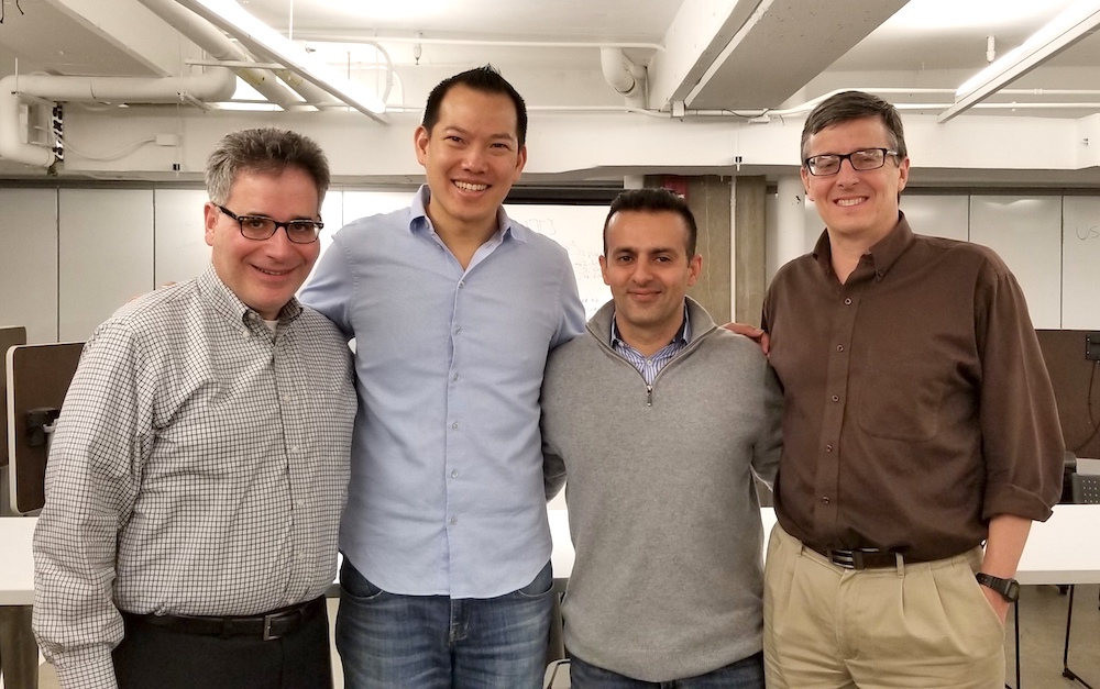 NUvention: Wearables faculty with guest speaker, Facebook's Erick Tseng (second from left)