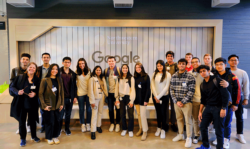 Farley students met with Google executives as part of the Farley Center’s Bay Area Quarter in 2023.
